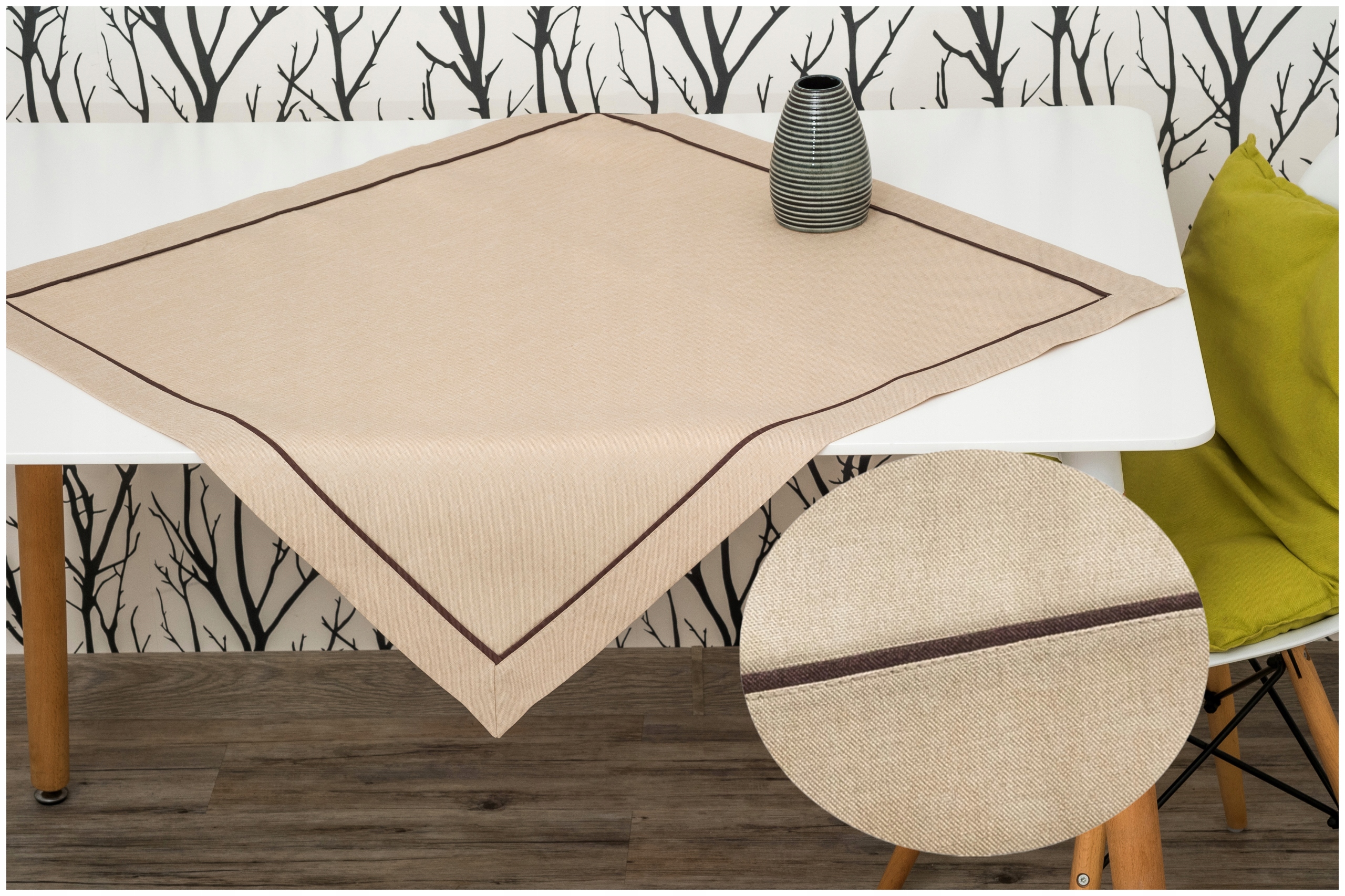 

Obrus kwadratowy Cappuccino gładki na stół 80x80