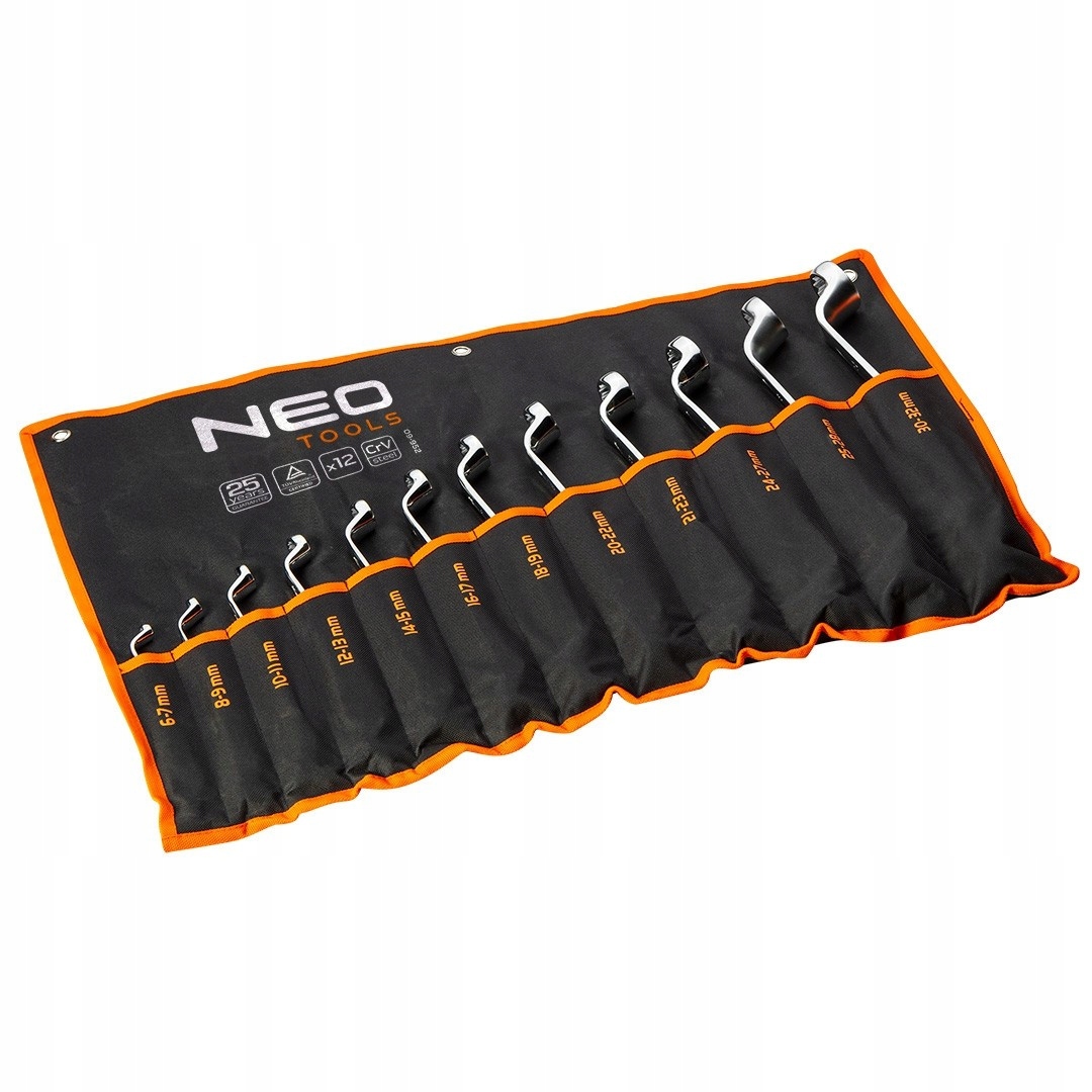 

Neo Klucze Oczkowe Odgięte 6-32mm Zestaw 12szt
