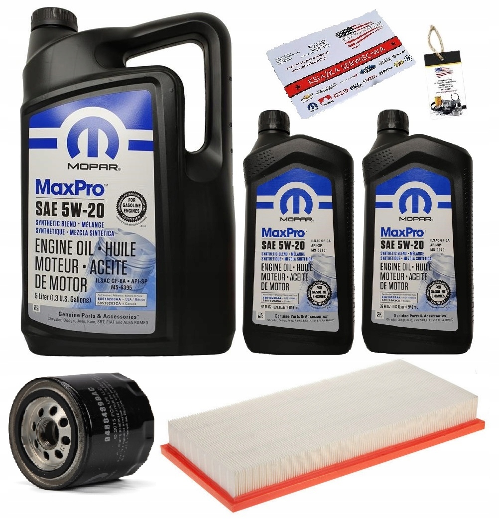 MOPAR 5W20 + FILTRY DODGE DAKOTA 4,7 09-10