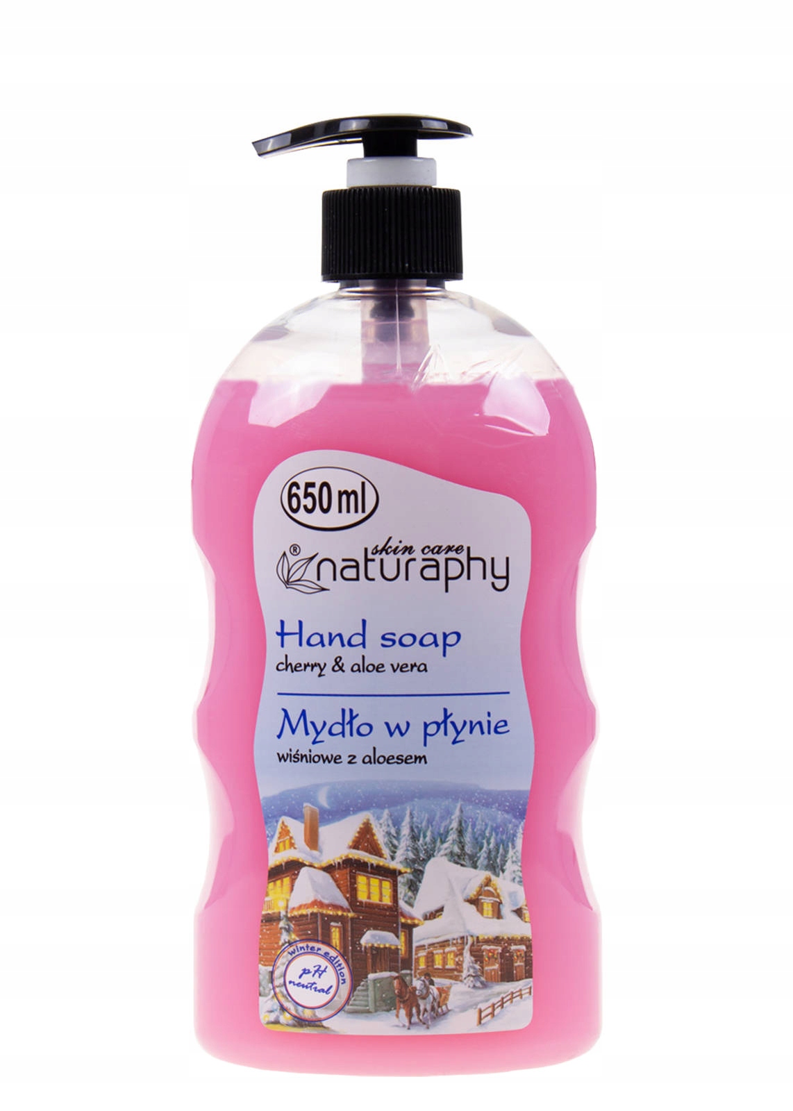 

Świąteczne mydło w płynie wiśniowe z aloesem 650ml