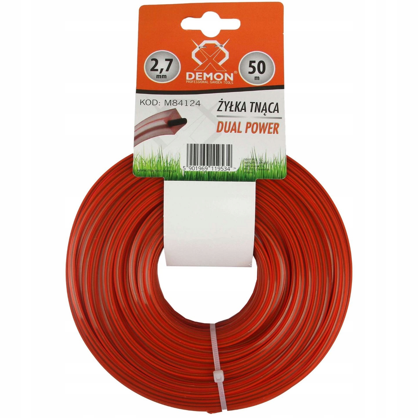 

Żyłka 2,7MM Kwadratowa 50M Zbrojona Kar 2