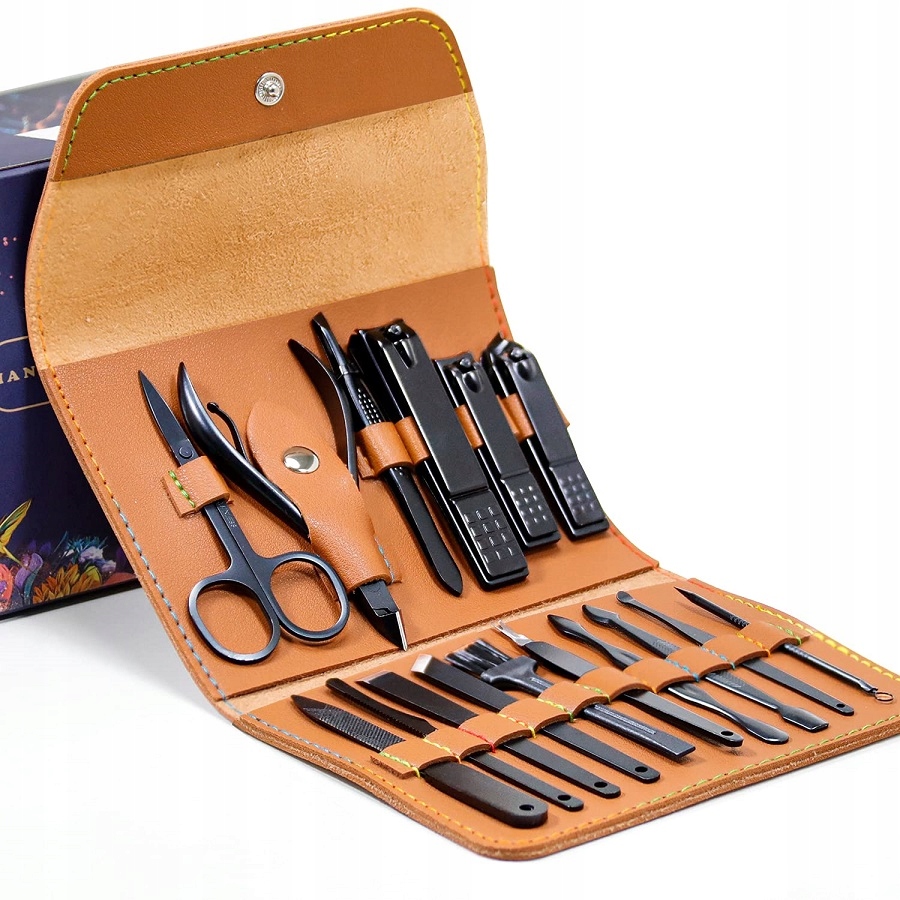 

Zestaw Do Manicure Pedicure Paznokci 16 szt Etui