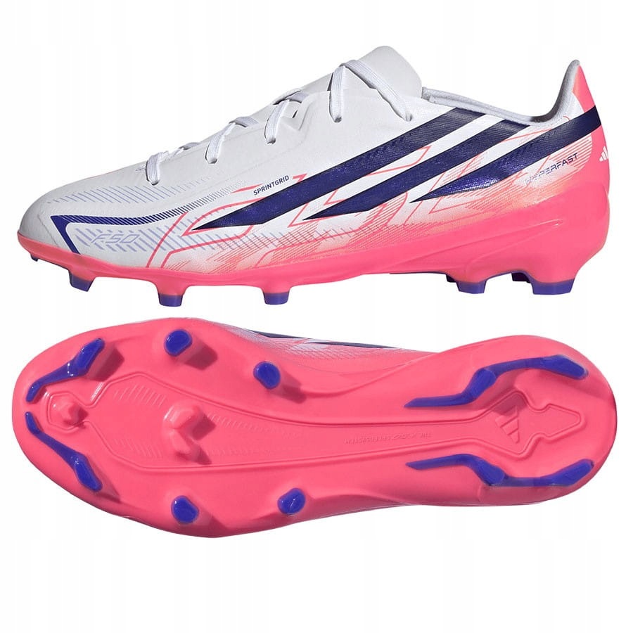 Buty adidas F50 Hyperfast League Jr Fg KK1397 32, Biały