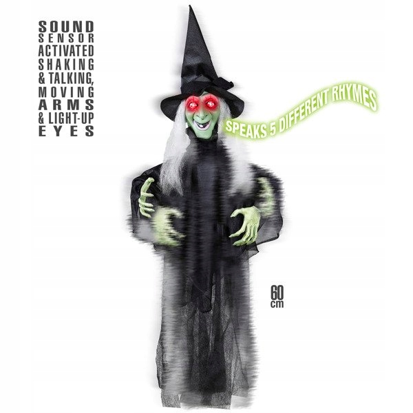 Interaktivní dekorace Čarodějnice, Halloween