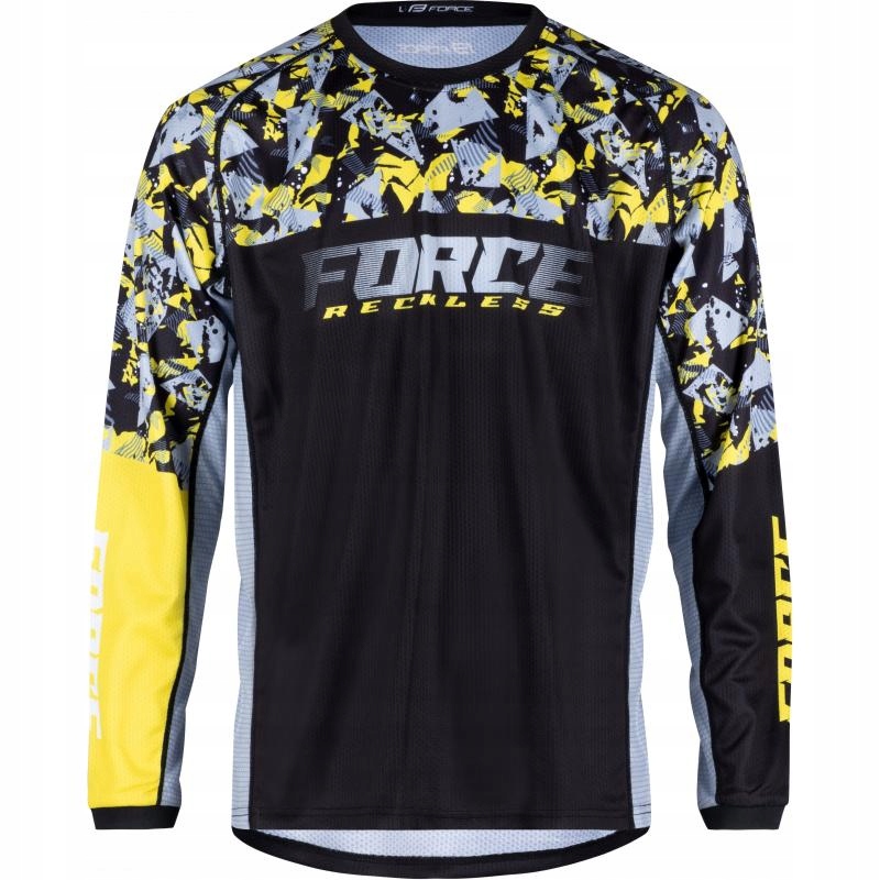 Force Dres Reckless unisex dlouhý černá-žlutá-šedá 2XL
