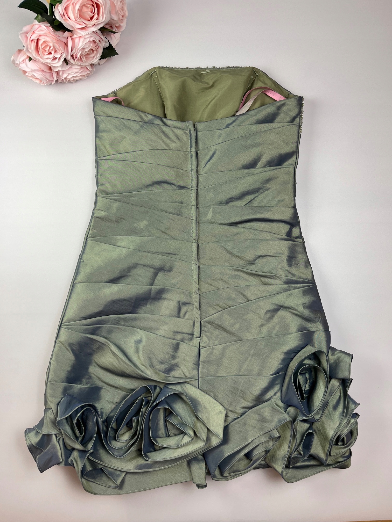 Sukienka zielono srebrna Blush Prom by Alexia US S Materiał dominujący poliester