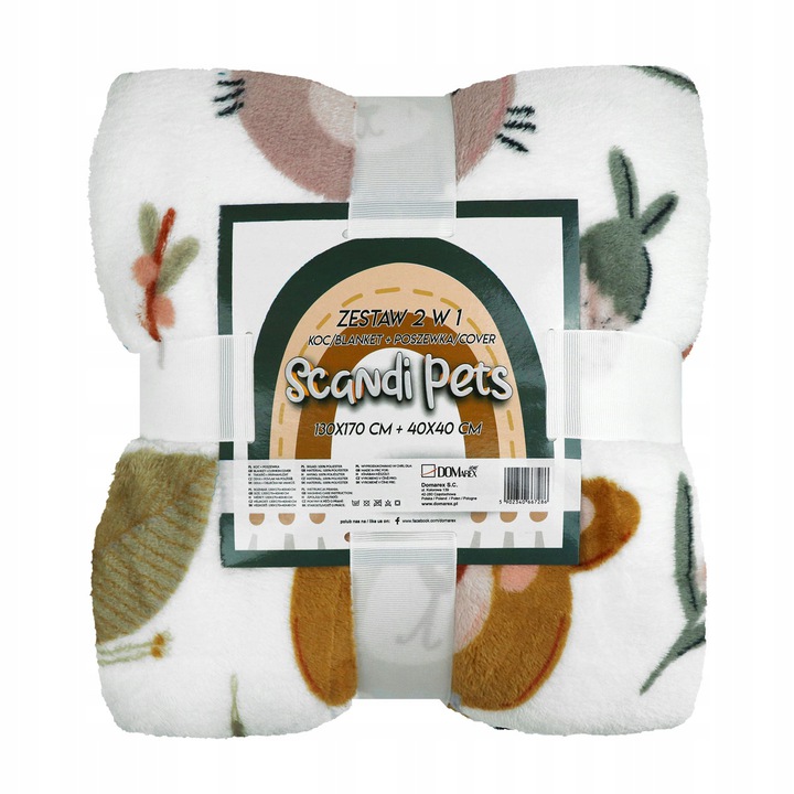 KOMPLET CIEPŁY KOC PRZEDSZKOLAKA KOCYK 130x170 + POSZEWKA PREZENT NA ŚWIĘTA Materiał wykonania mikrofibra