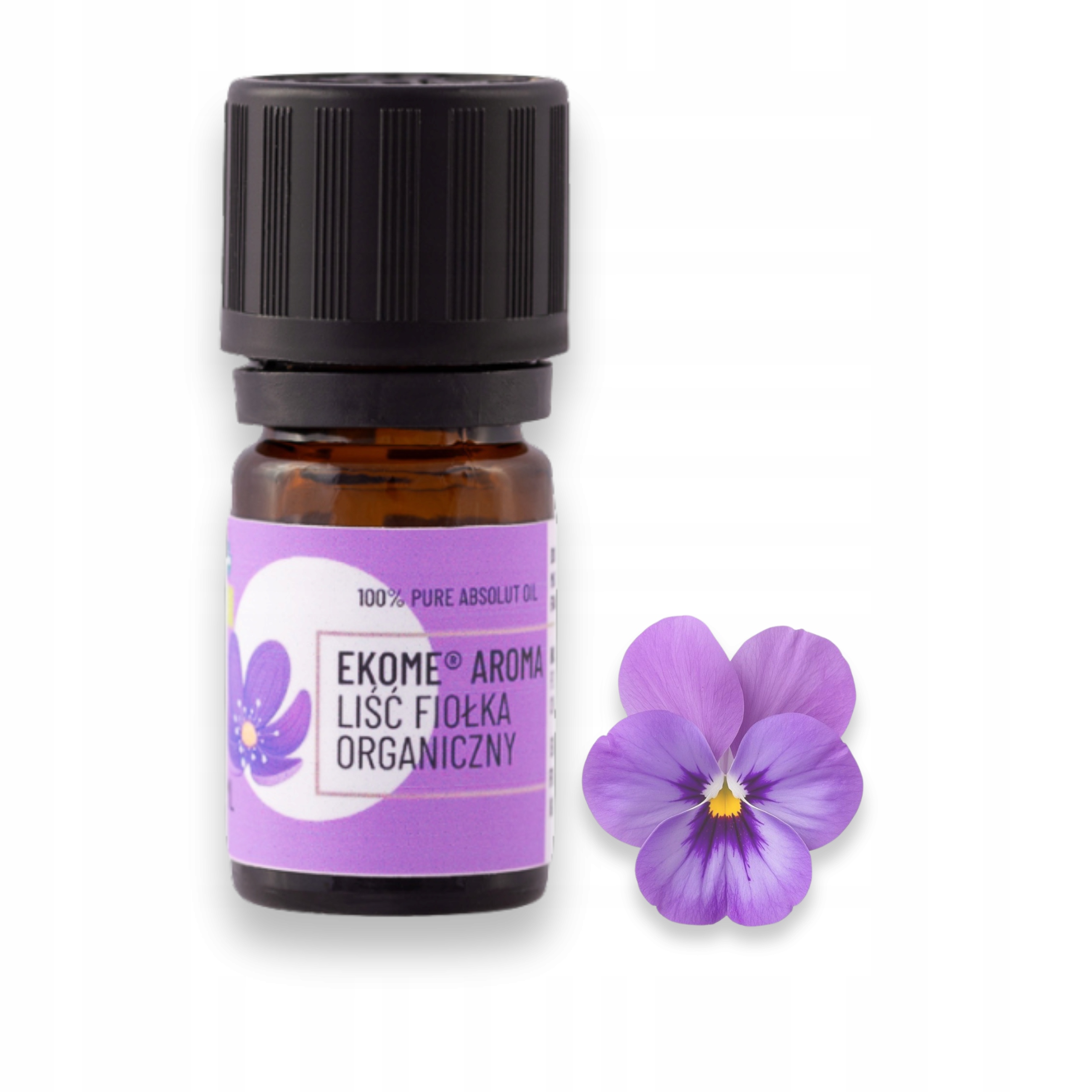 Olejek Fiołkowy Organiczny Absolut z Liścia Fiołka 2 ml Ekome Egipt