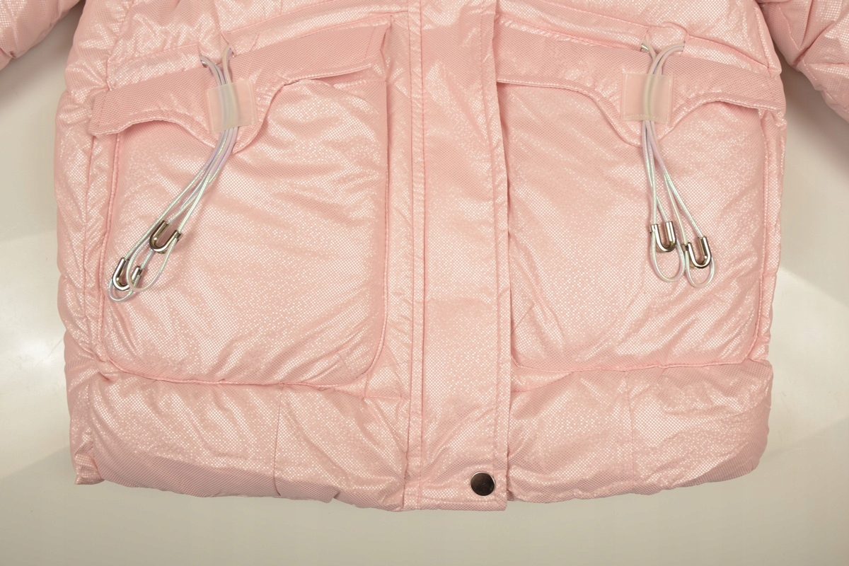 KURTKA ZIMOWA YF-21319A-K10 PUCHOWA NA MISIU 134/140 Fason puchowa