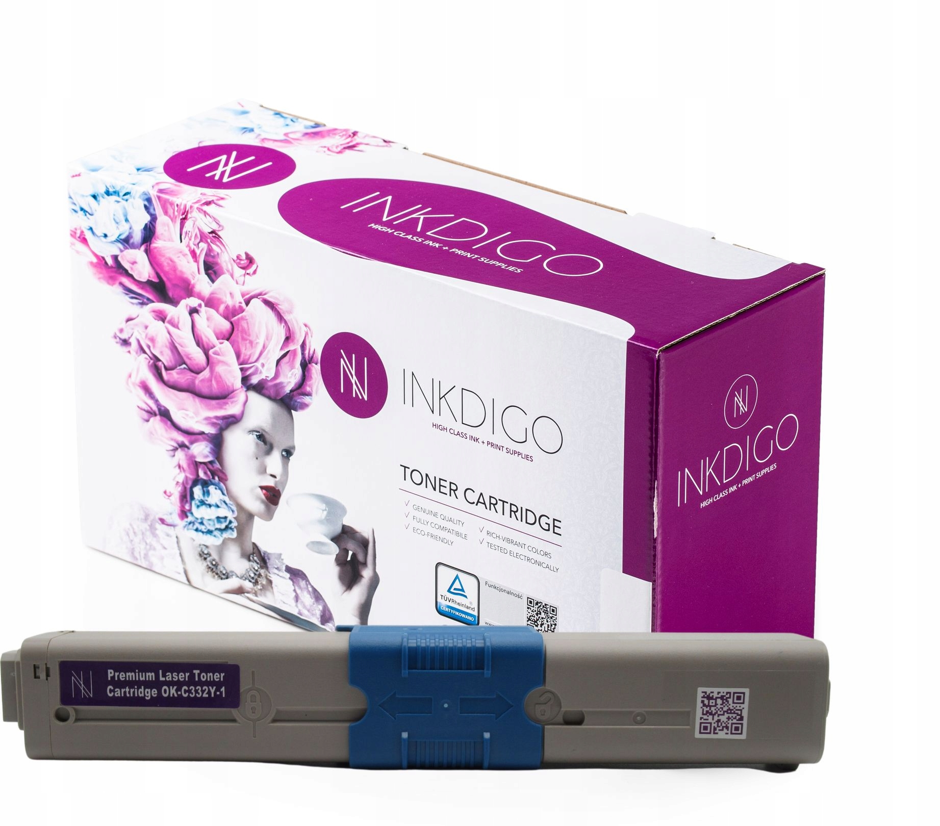 Toner Inkdigo do Oki C 332 (46508709) Ye 46508709