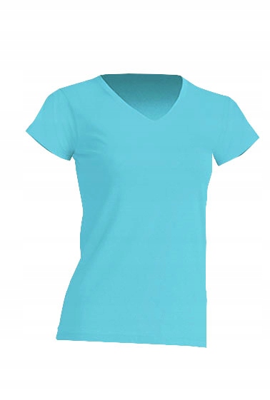 

T-shirt koszulka damska V-neck Jhk Turquoise S