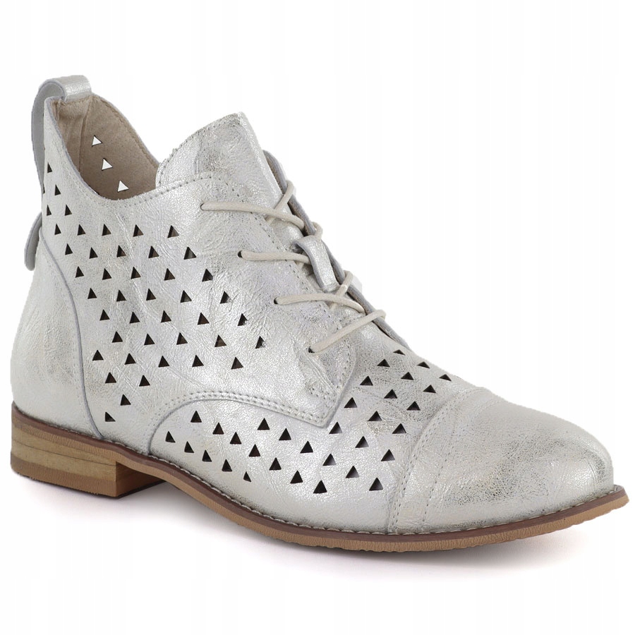 dámské kotníkové boty s prolamovaným vzorem, zlaté, Cambell 19422 40