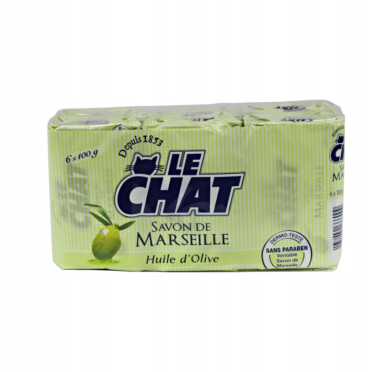 

Le Chat mydło marsylskie oliwka 6x100g