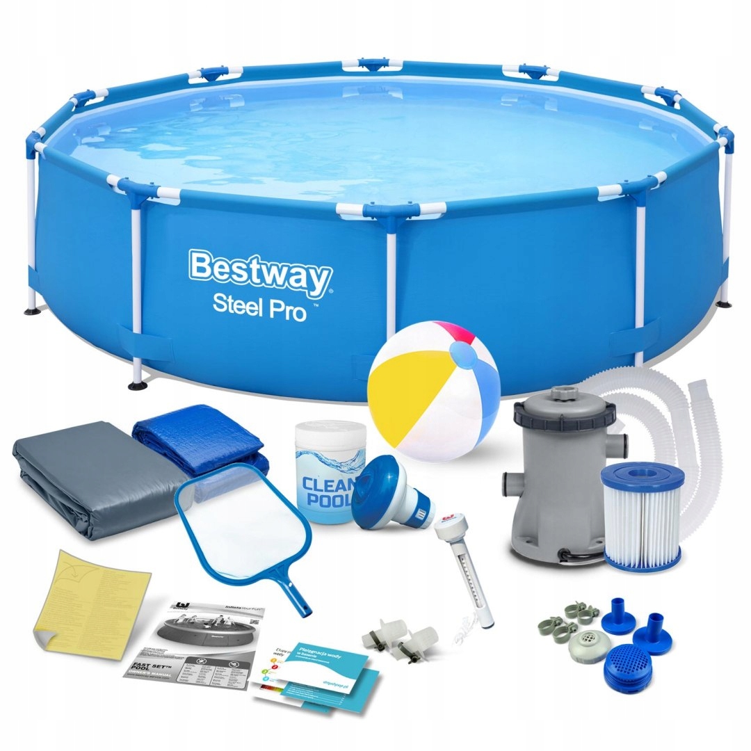 

Basen Stelażowy 305x76 Zestaw 16W1 Bestway 56679