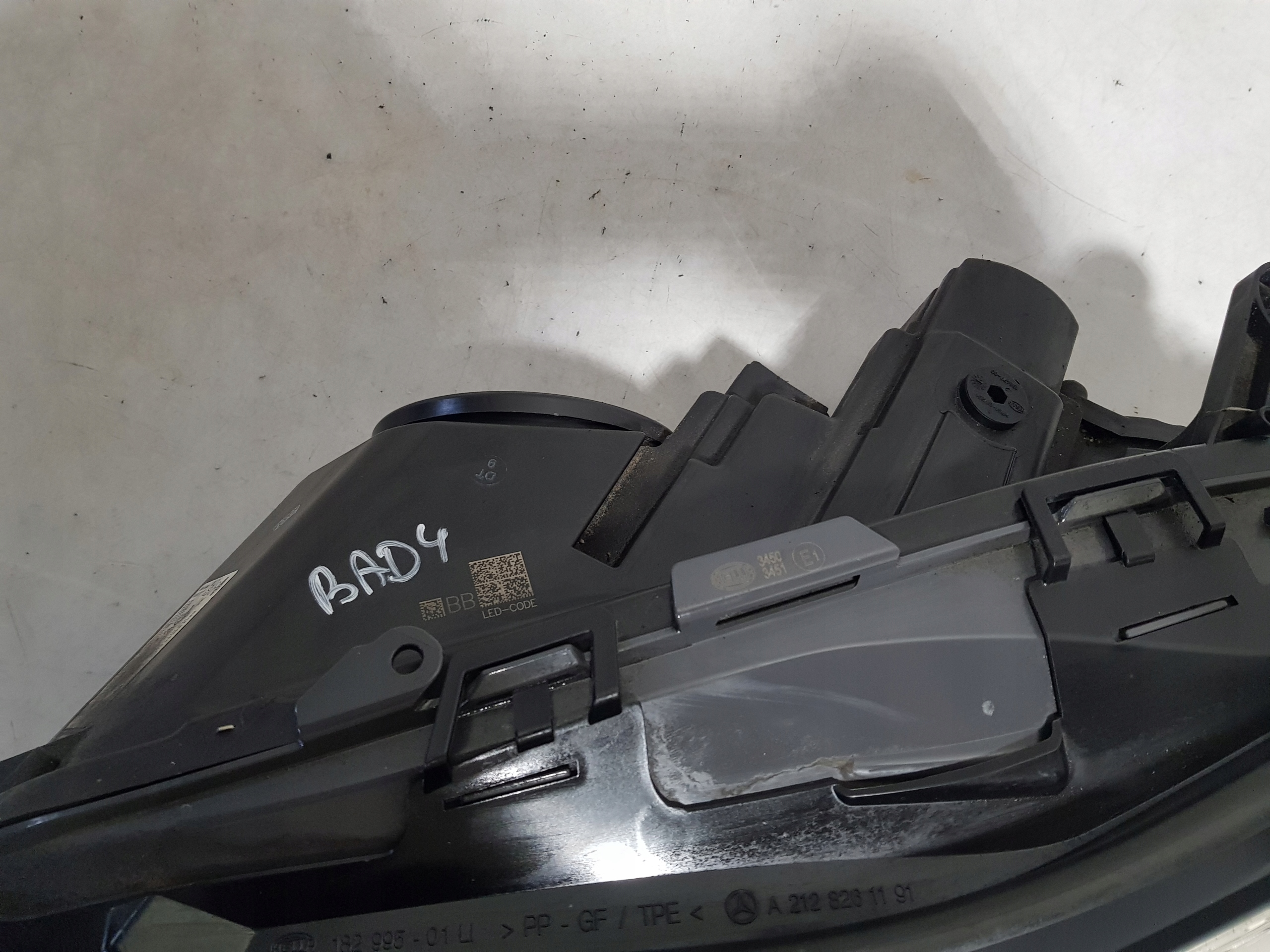 light LED left front MERCEDES W212 LIFT complete