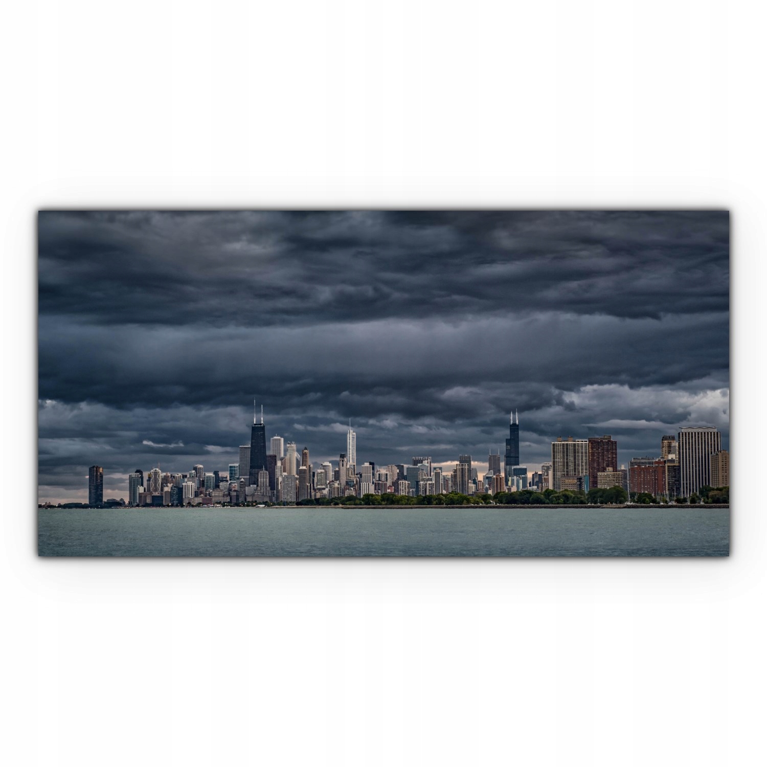 

Obraz na płótnie z foto 100x50 Chmury Miasto Niebo