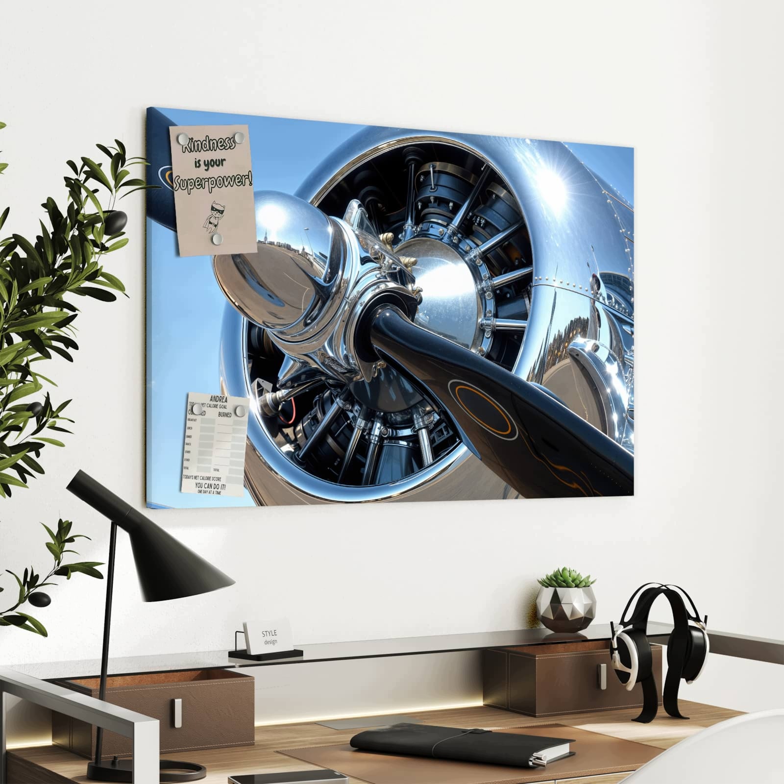 Magnetická tabule Šmiglo letadla 90 × 60 cm