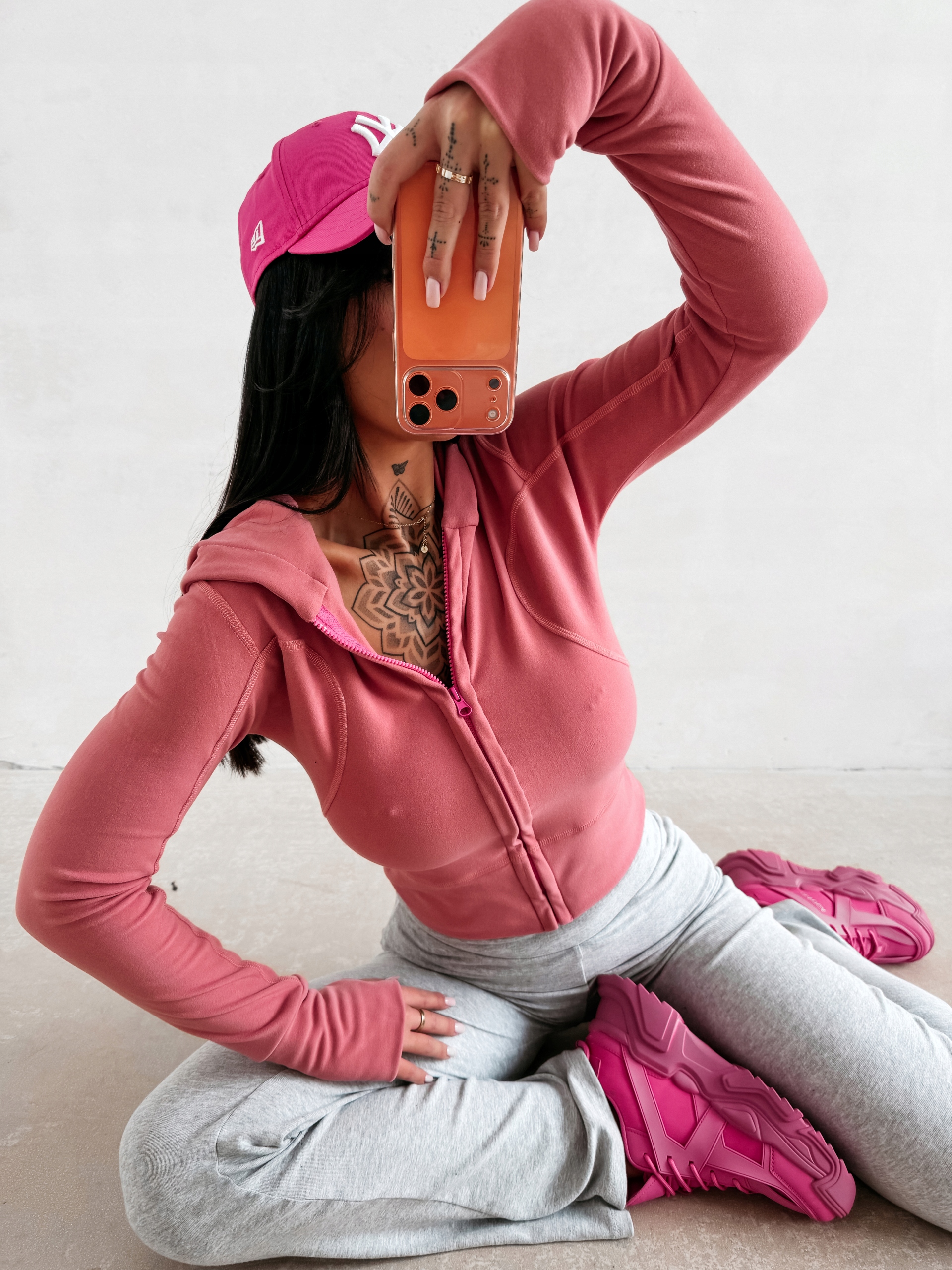 Mikina Emera Olavoga Růžová S