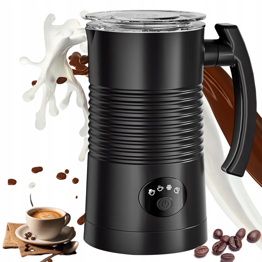 Elektrický napěňovač 4 režimy ohřívače mléka 2 minuty pro Latte Cappuccino