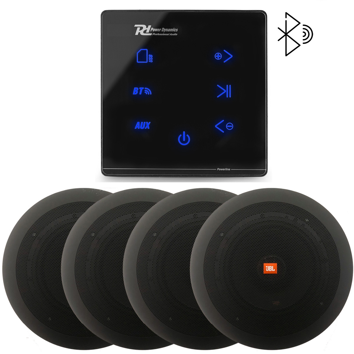 Sada Stropných Reproduktorov Jbl Stage 4 Čierna Bt