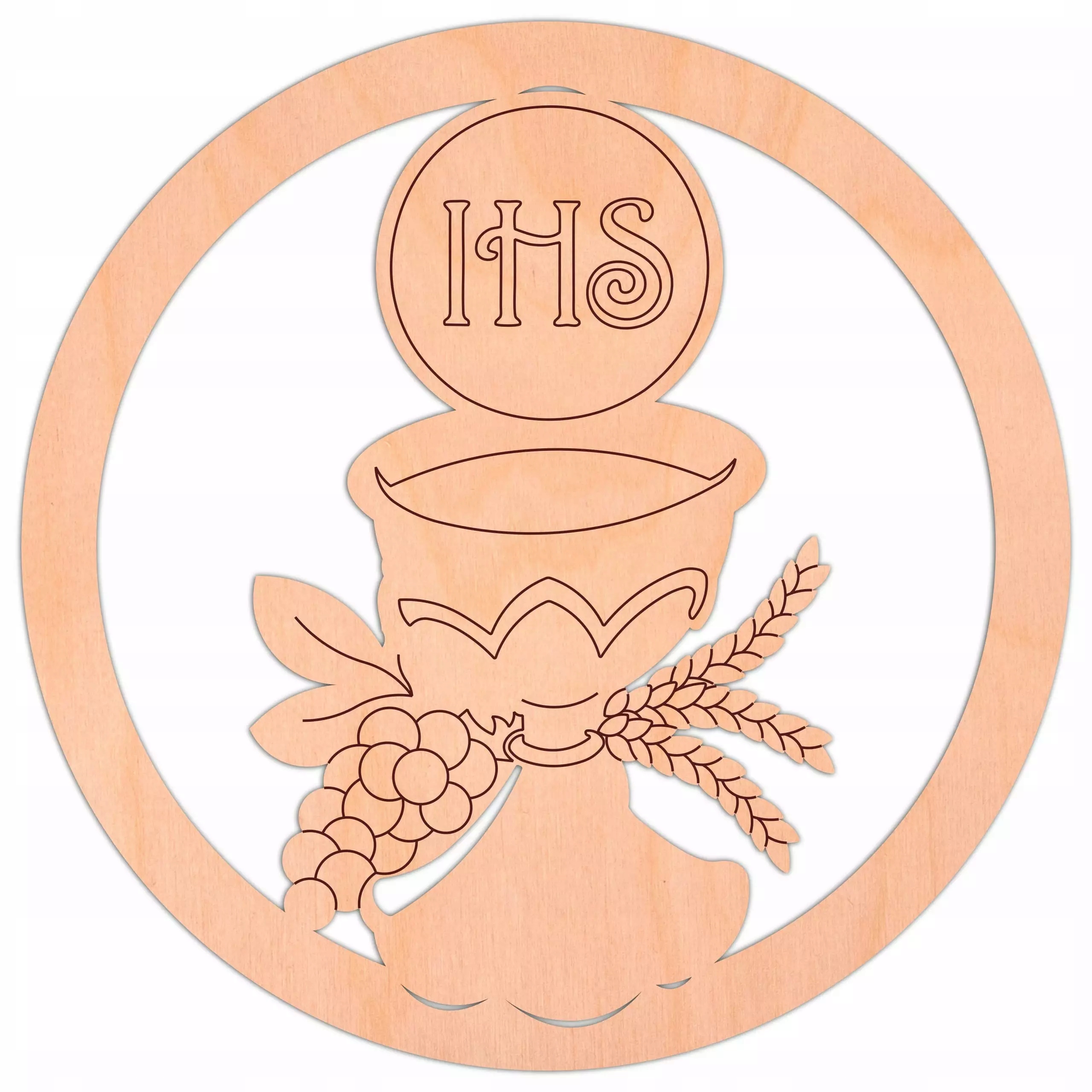 

Napis Kielich Ihs koło 10cm