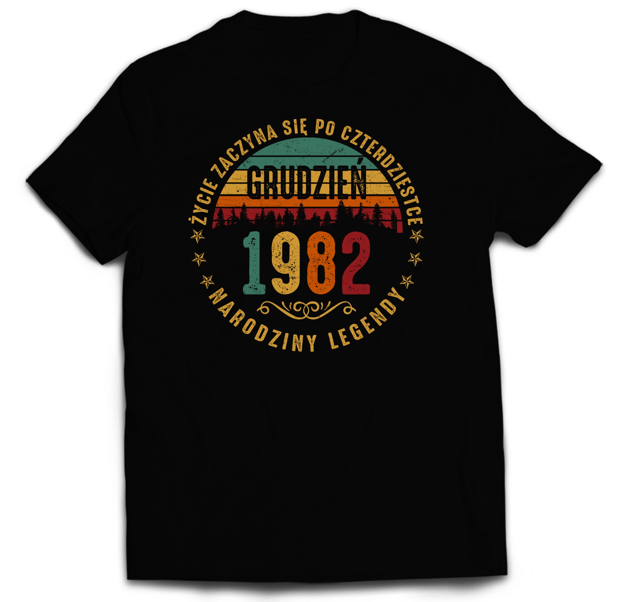 

Koszulka Na 40 Urodziny Sunset Grudzień 1982 M