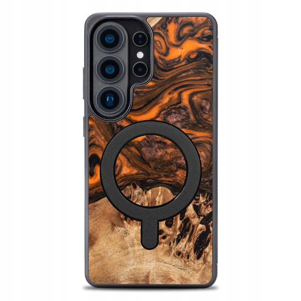 Pouzdro Bewood Unikátní pro Samsung Galaxy S26 Ultra oranžové s MagSafe