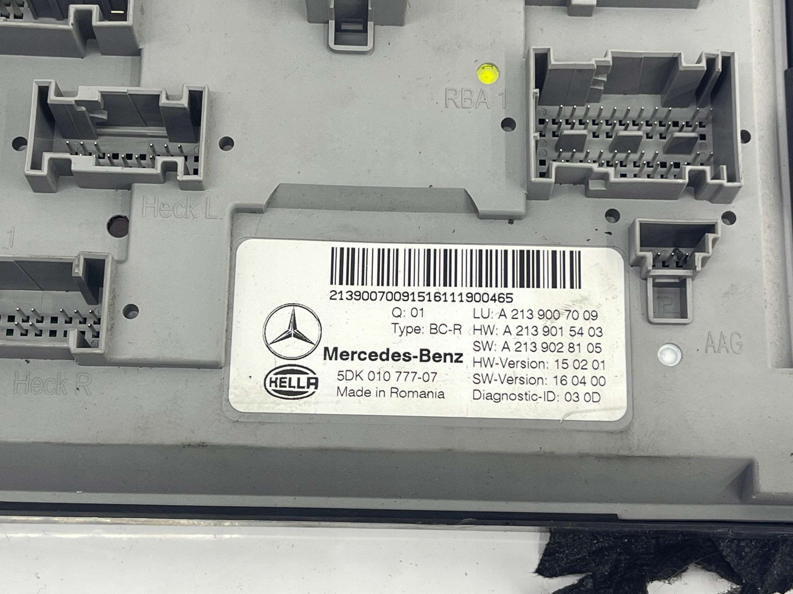 control unit module MERCEDES W213 A2139007009 5DK010777-07