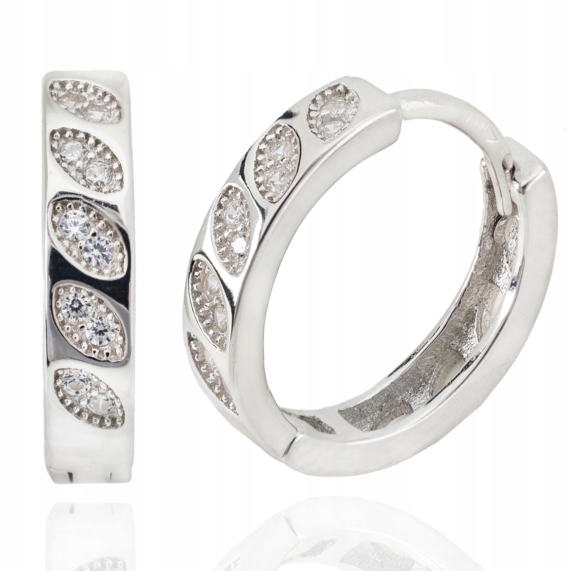 

Kolczyki Srebrne Kółka Kółeczka Z Cyrkoniami