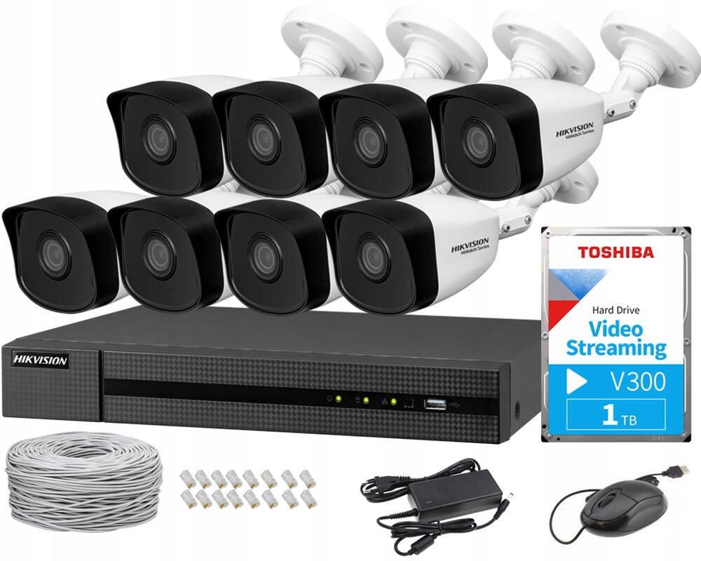 Sada pro monitorování Hikvision Hiwatch HWI-B140H HWN-4108MH-8P
