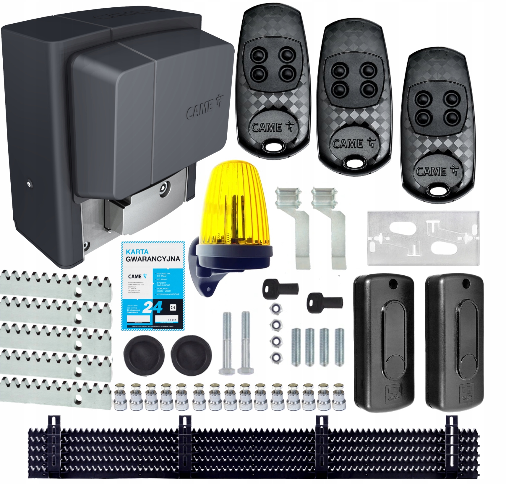 

Came Zestaw Bx Strong 800kg 3xPILOT 5xLISTWA Lampa
