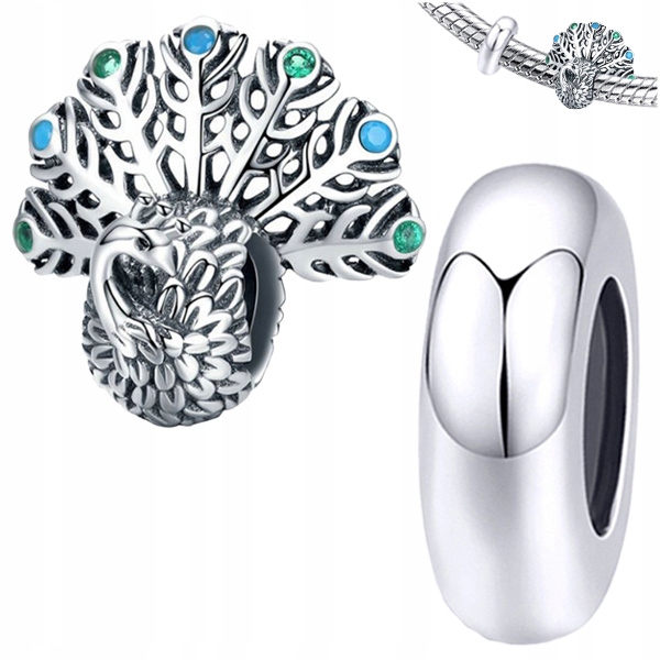 CHARMS Zestaw PAW + STOPER srebro pr 925 2szt