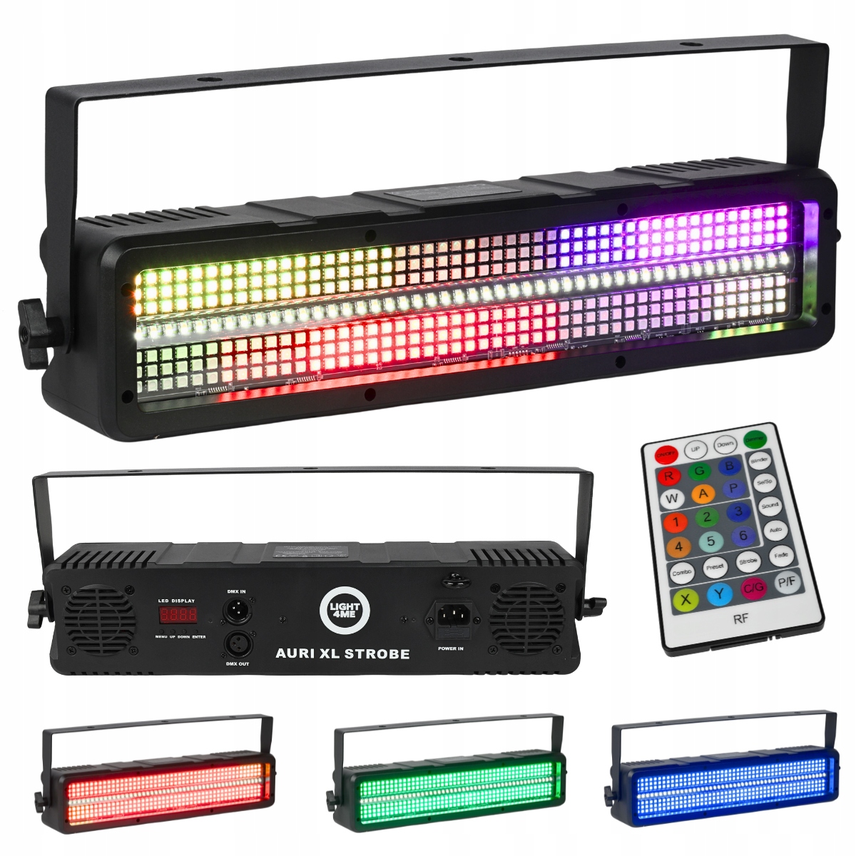 LIGHT4ME Auri XL Strobe Led jevištní stroboskopický efekt světla dálkové ovládání