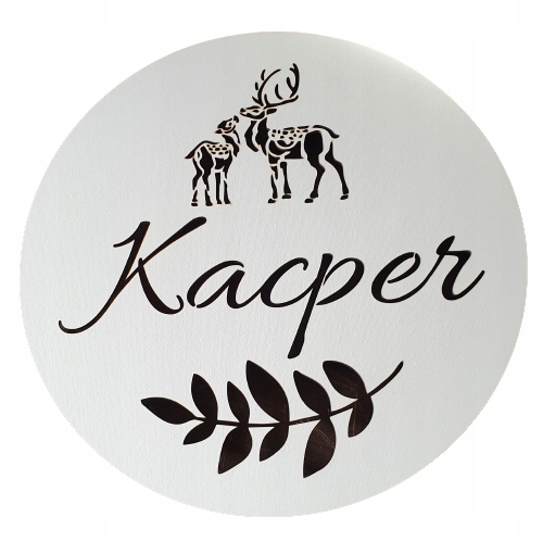 Lampka nocna LED z imieniem dziecka 30cm jelonki B