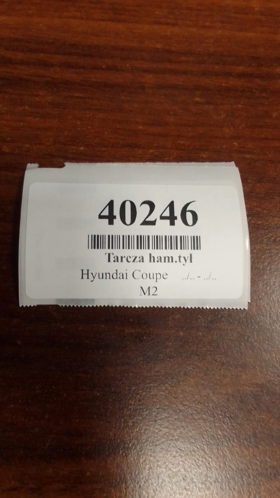 HYUNDAI COUPE 2.0 discs brake rear part