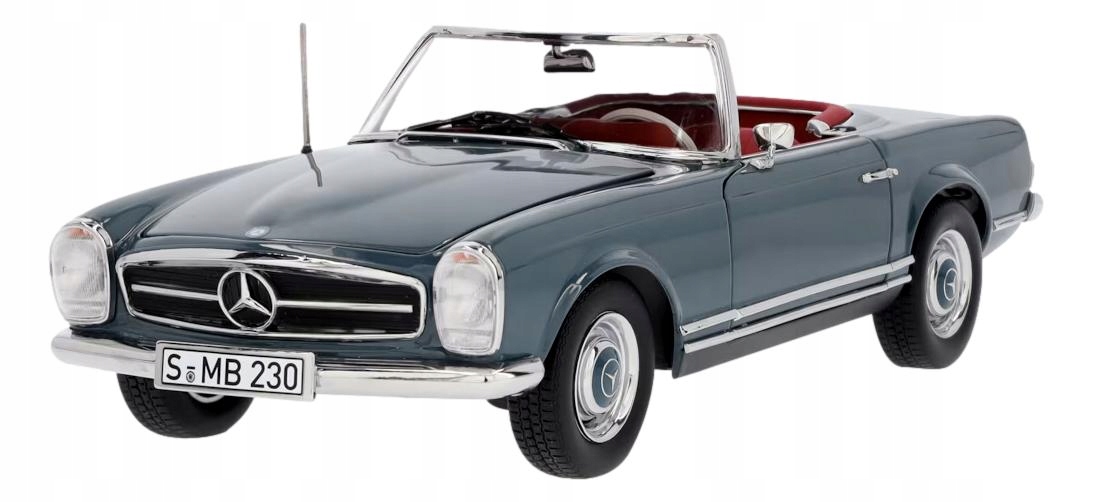 Mercedes Model auta 1:18 230 Sl Pagoda W113 blue-grey Norev