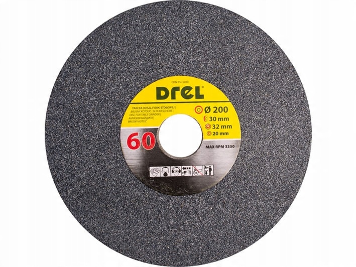 

Tarcza Szlifierska Kamień 200 x 32 x 30 mm P60