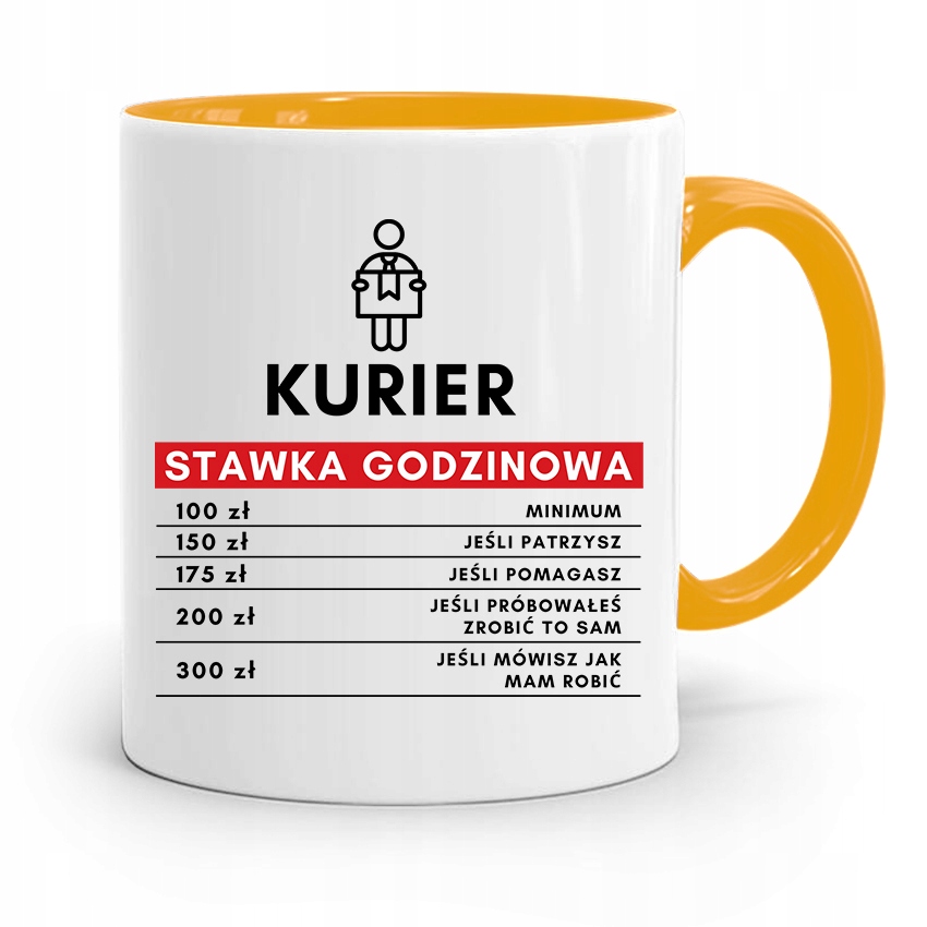 

Kubek Żółty Dla Kuriera Stawka Godzinowa
