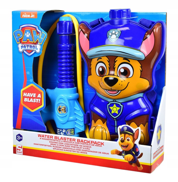 

Pistolet Psi Patrol Plecak Na Wodę Zabawa Chase