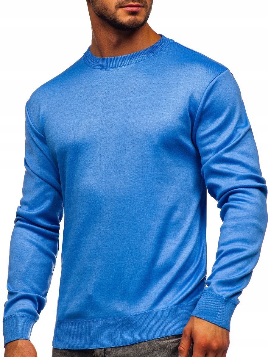 

Sweter Męski Klasyczny Niebieski GFC01 DENLEY_3XL