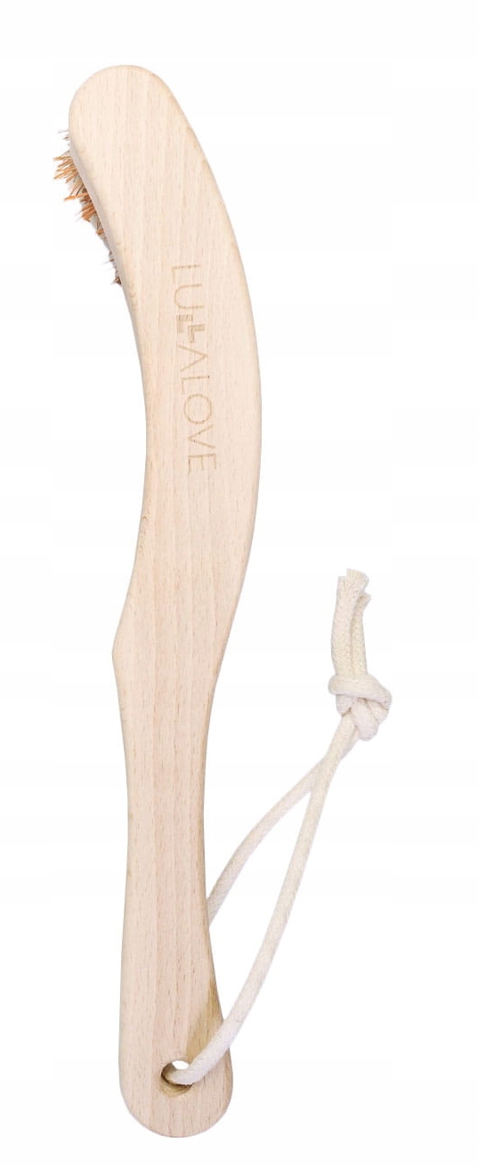 LULLALOVE SZCZOTKA DO MASAŻU CIAŁA KOKOS NA RĄCZCE Marka Lullalove