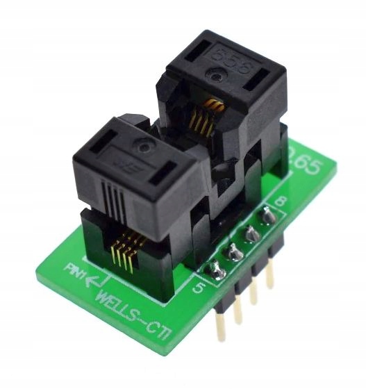 Adaptér MSOP8 (uSOP8) 3x3mm R=0.65 -> PDIP8 Zif