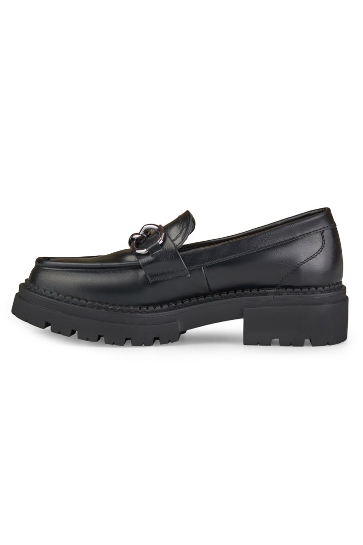 Czarne mokasyny na platformie z ekoskóry - 40 La.Fi Płeć kobieta