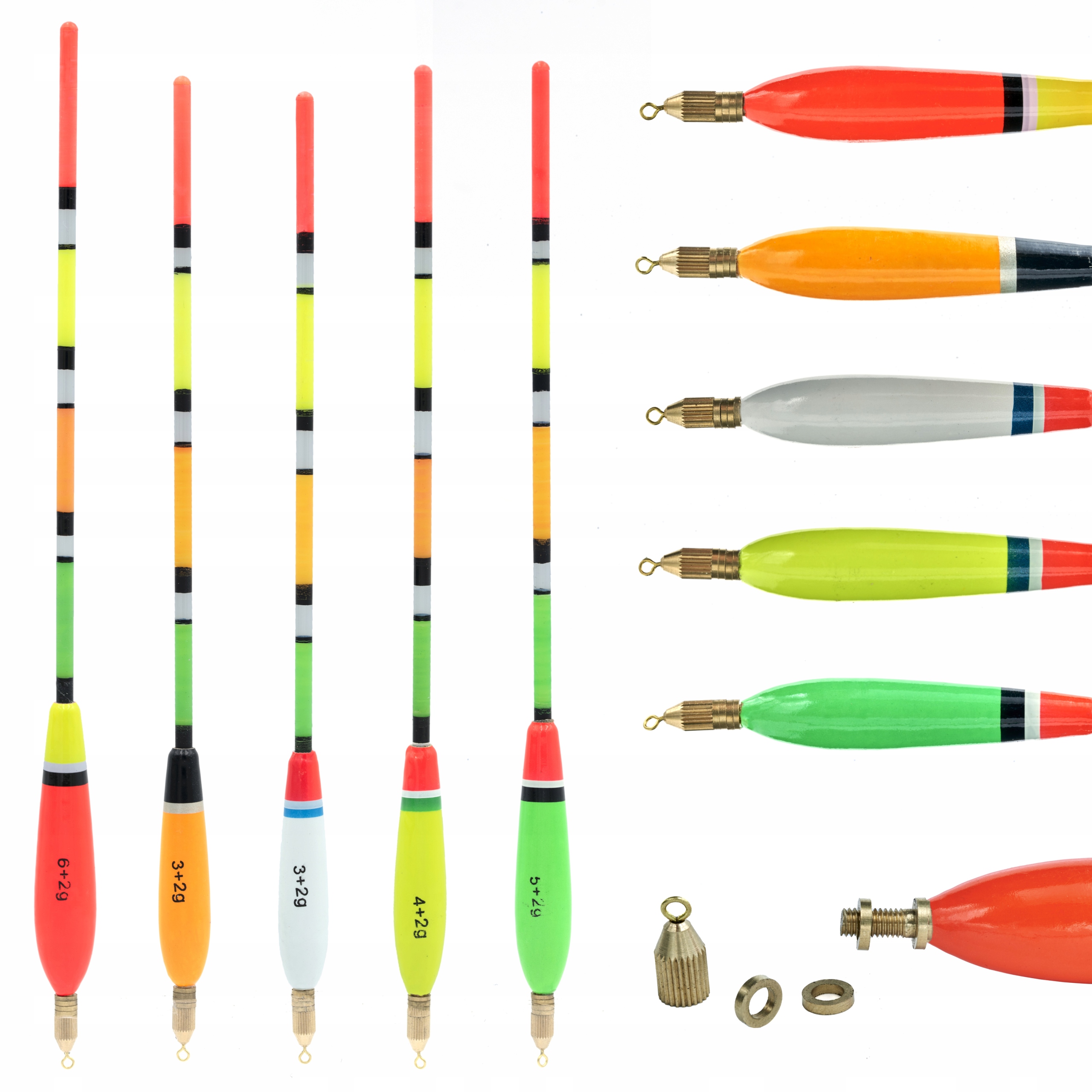 

Zestaw 5 Spławików Przelotowych Balsa 3/4/5/6+2G