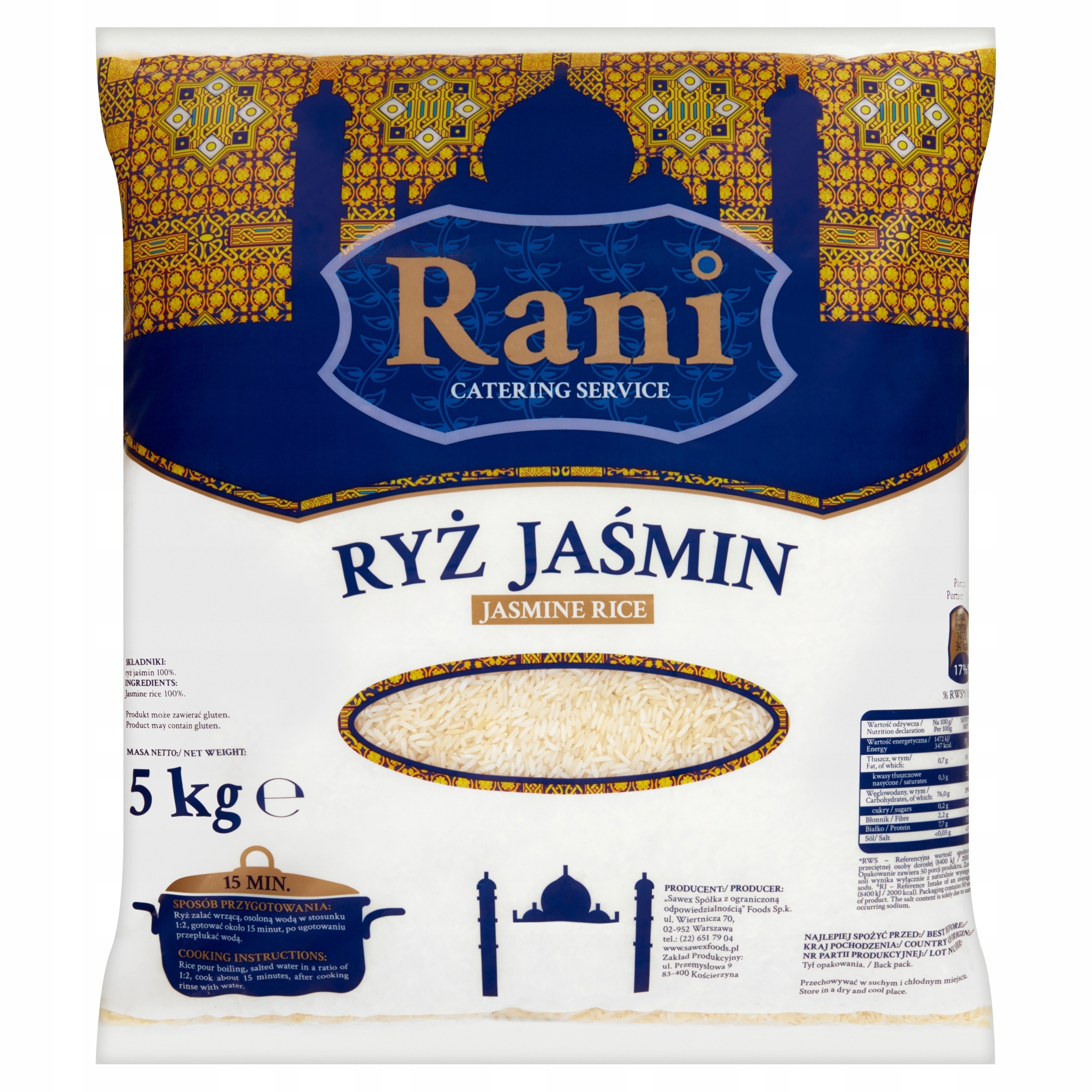 Rani Ryż Jaśminowy 5kg