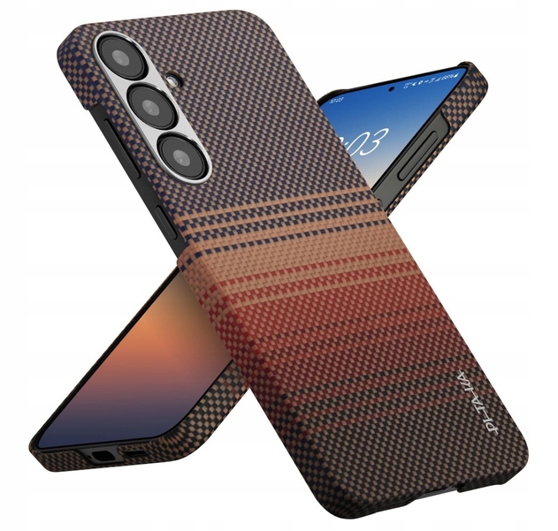 Pitaka Tactile Woven Case – MagEZ Case 6 do Galaxy S25 Plus (Sunset)