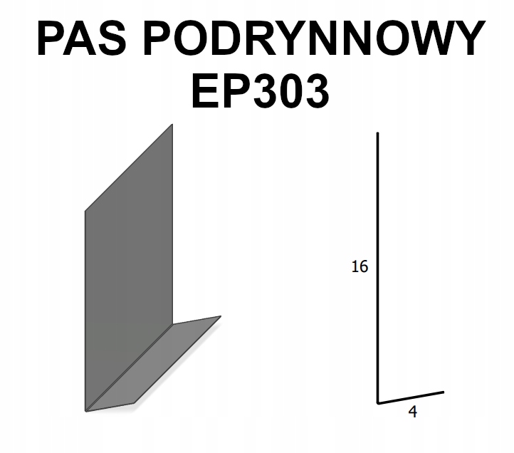 

Pas podrynnowy EP303 Kolory, Ocynk 1mb