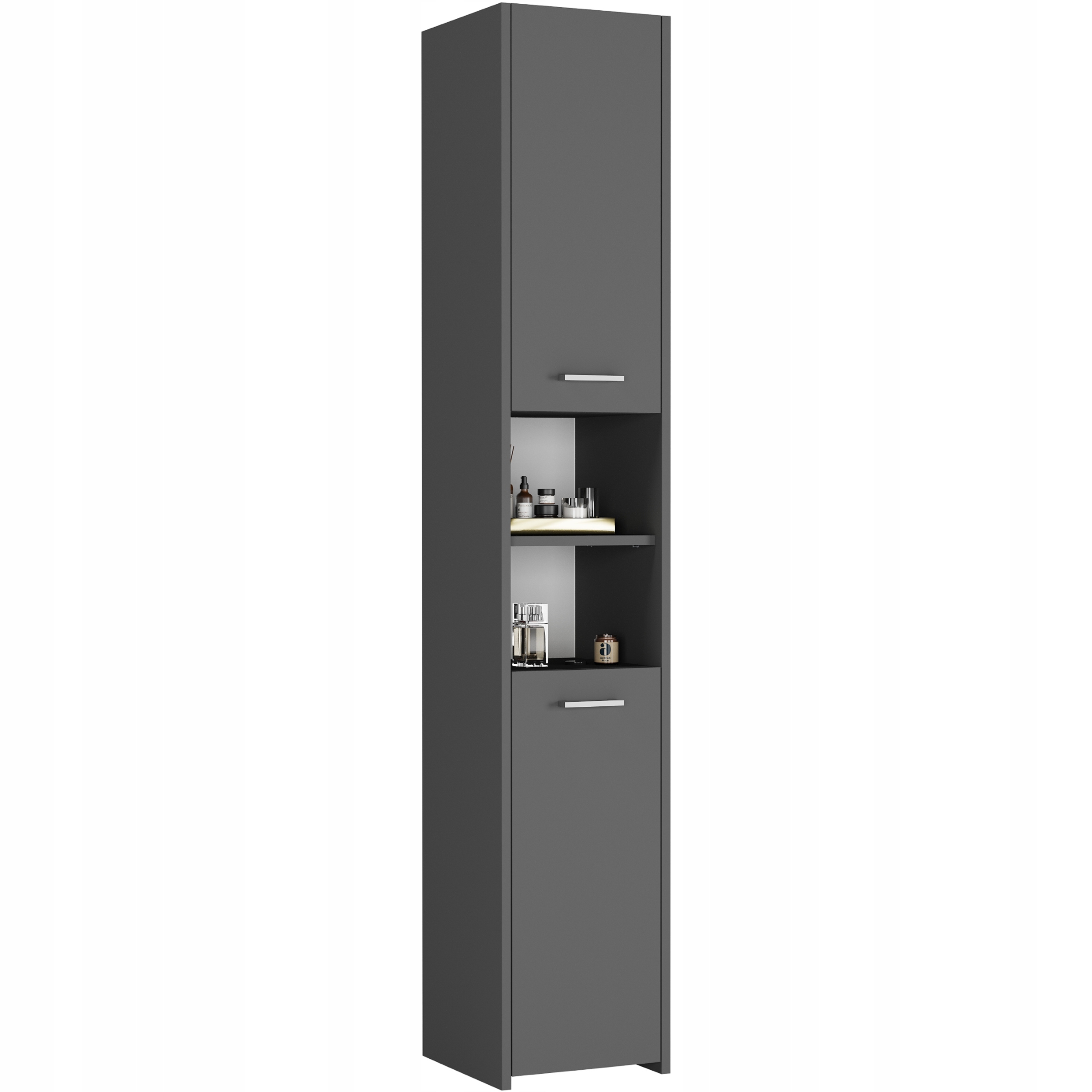 SZAFKA ŁAZIENKOWA REGAŁ SŁUPEK 30CM PL L-30 ANTRACYT