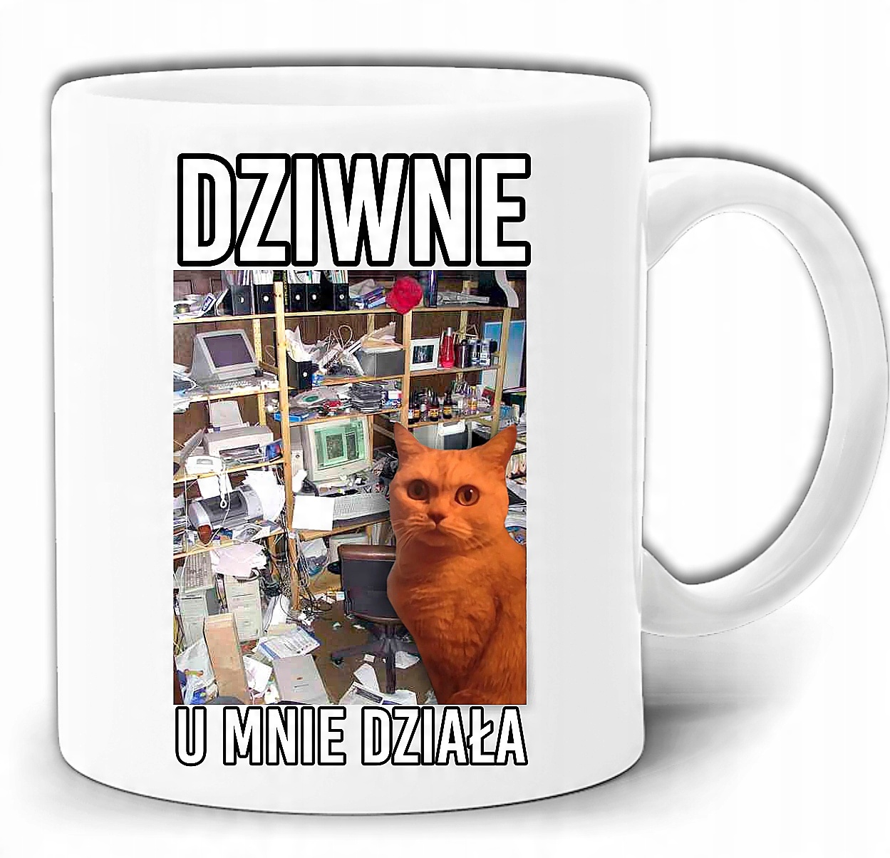 

Dziwne U Mnie Działa Śmieszny Kubek +pudełko GW157