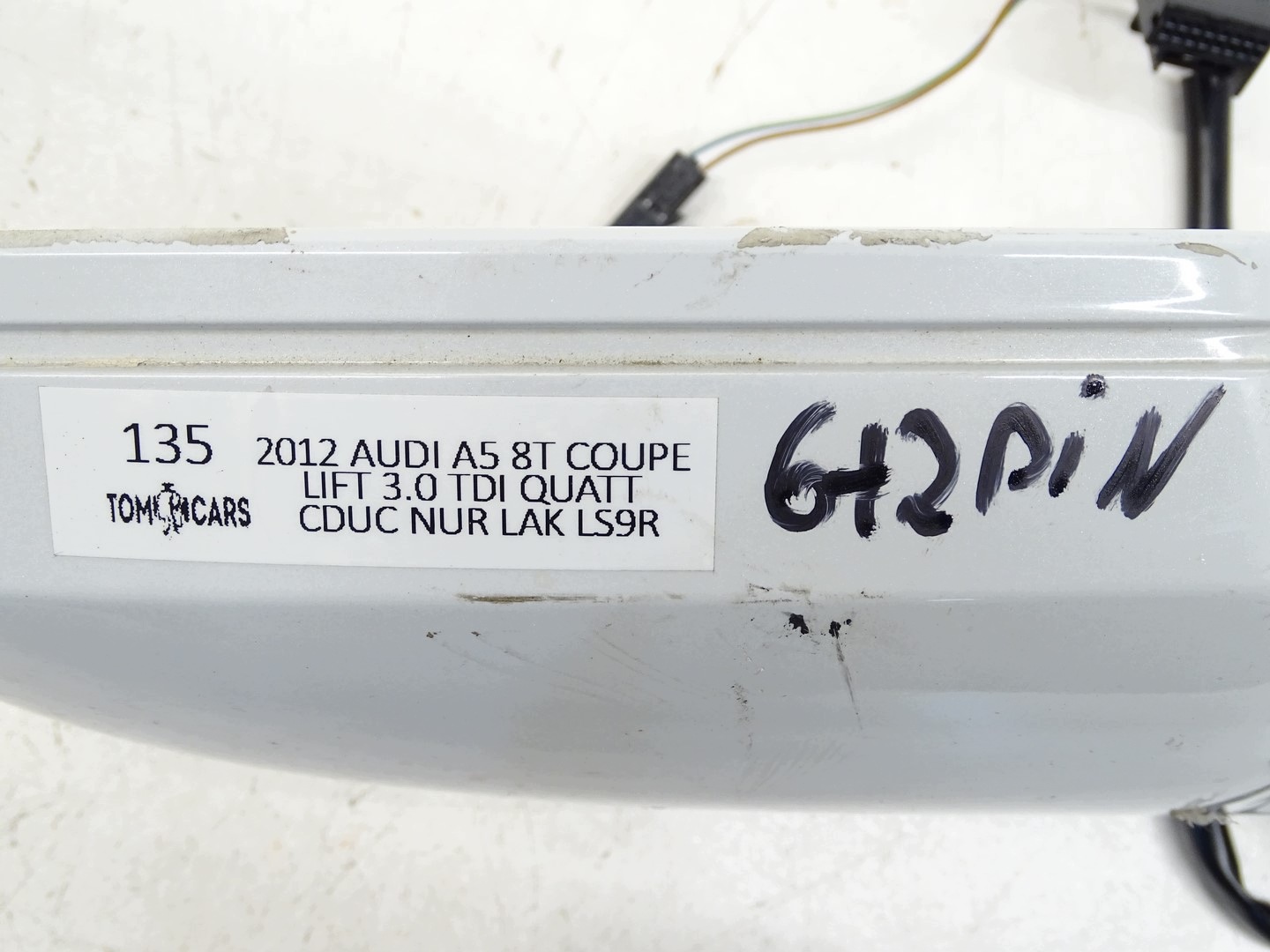 mirror right exterior AUDI A5 8T COUPE 6+2 PIN LS9R UK
